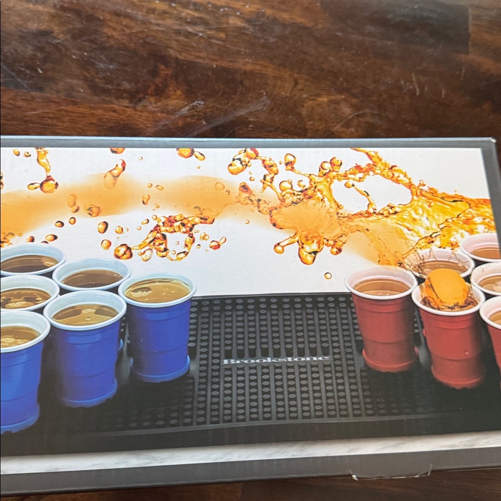 Brookstone Mini Beer Pong Set